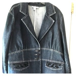 Dressbarn Denim Blazer Sz 18